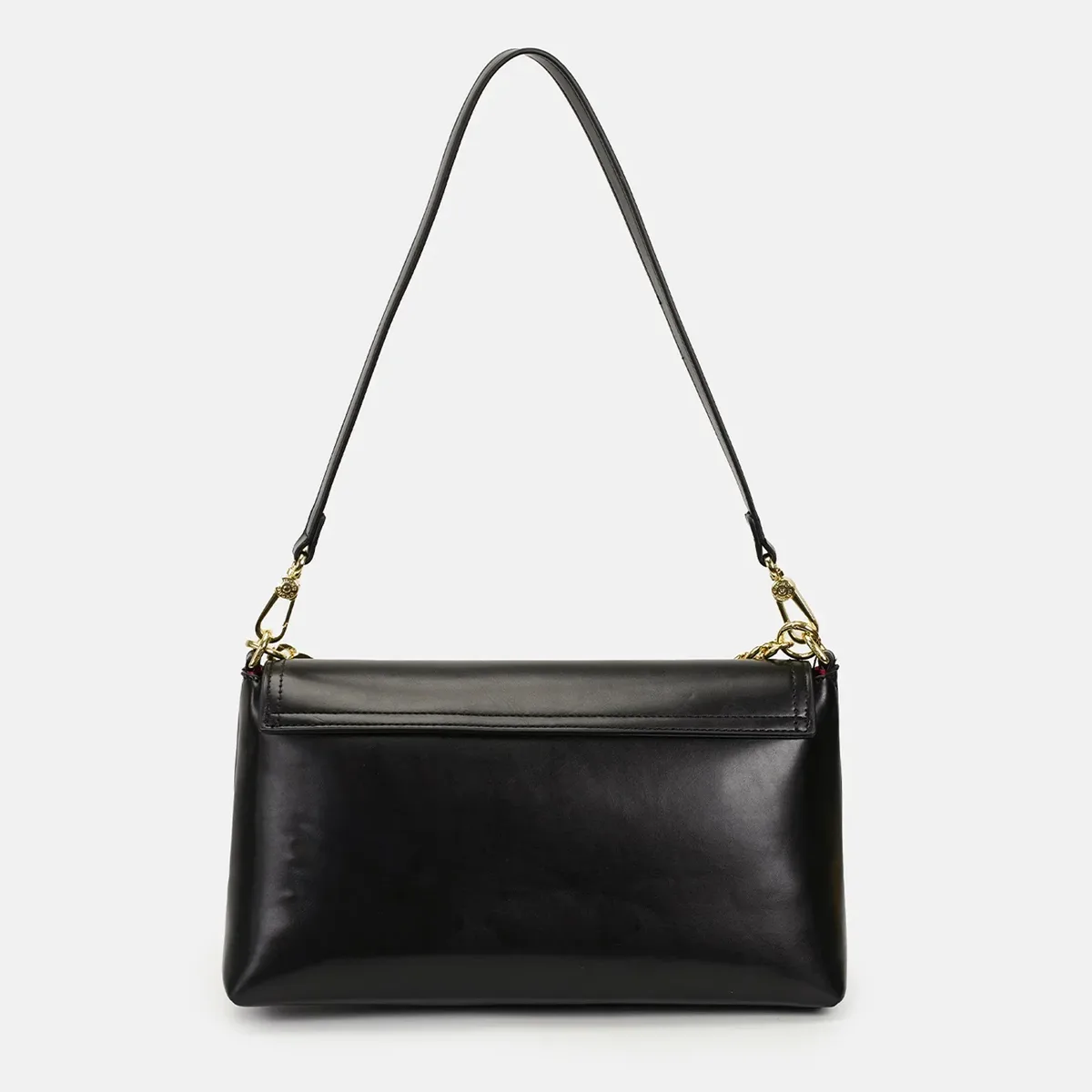 sac à bandoulière en cuir ch avec chaîne, logo et accessoires métalliques, pochette bandoulière pour événements quotidiens et soirées, sac à main tendance