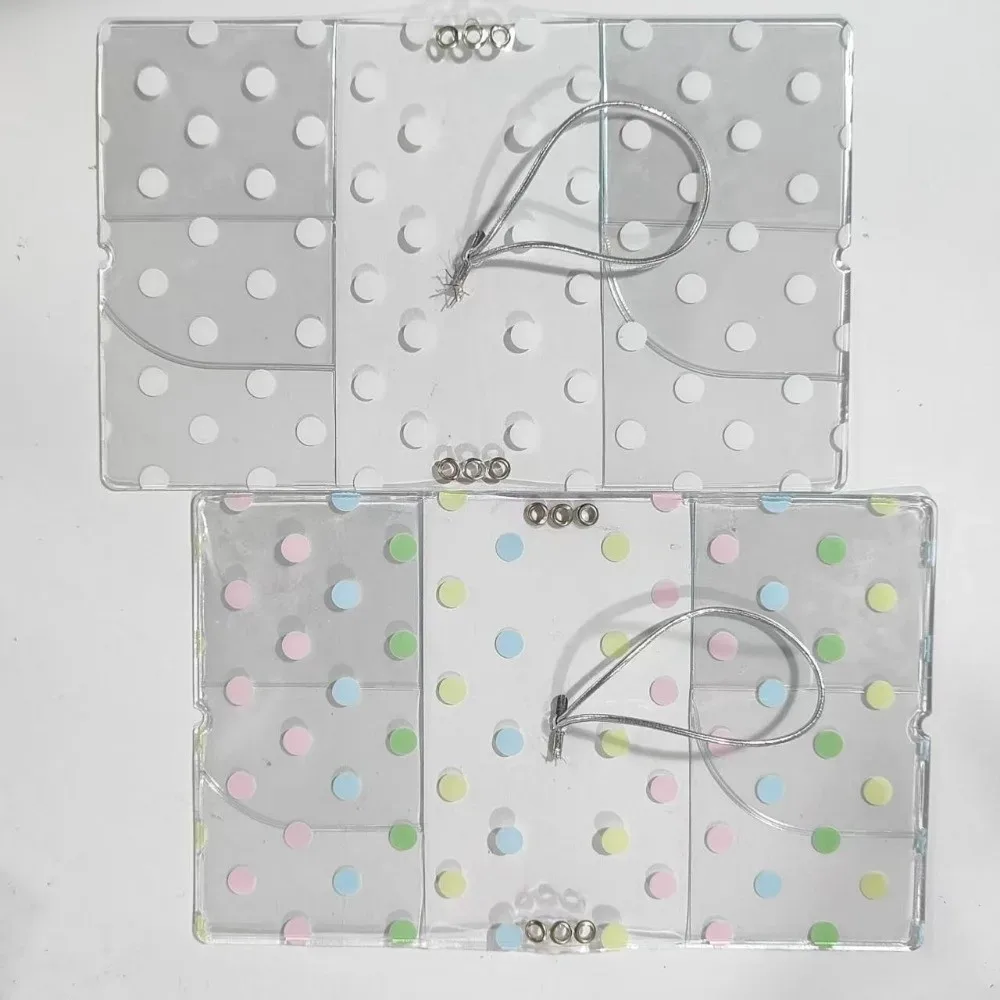 porte-passeport à pois avec bande élastique, couverture de passeport transparente, étui de protection portable pour voyage.