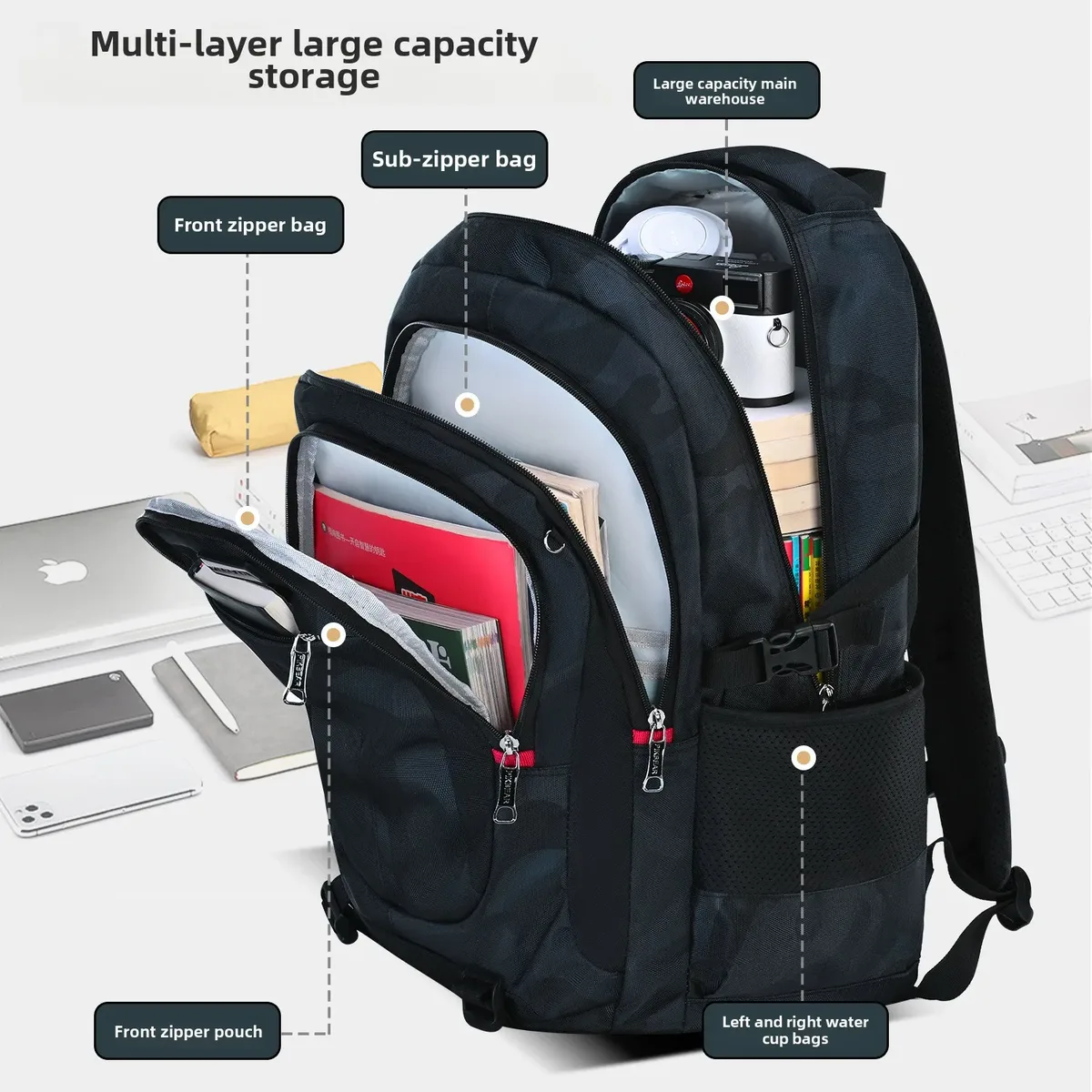 astronaute pendentif orthopédique hommes ordinateurs portables sac à dos adolescents camouflage cartable primaire sacs à dos imperméables étudiants sacs d'école