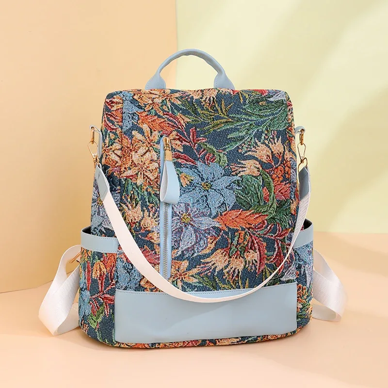 nouveau sac à dos femme tendance 2026 en nylon, grande capacité, pour l'école, le shopping et les voyages, sac décontracté pour femme