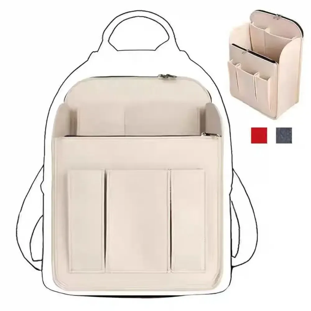 Organisateur de sac à dos multi-poches pour Longchamp, sac de rangement en feutre, sac intérieur pour sac à dos, sac de doublure