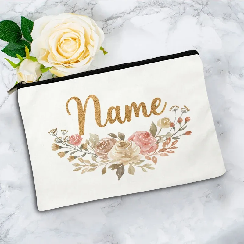 boîte de rangement de voyage personnalisée, boîte de rangement pour mariage, boîte de rangement individuelle, sac de maquillage en toile pour fête, pochette cosmétique, organisateur, cadeaux pour femme