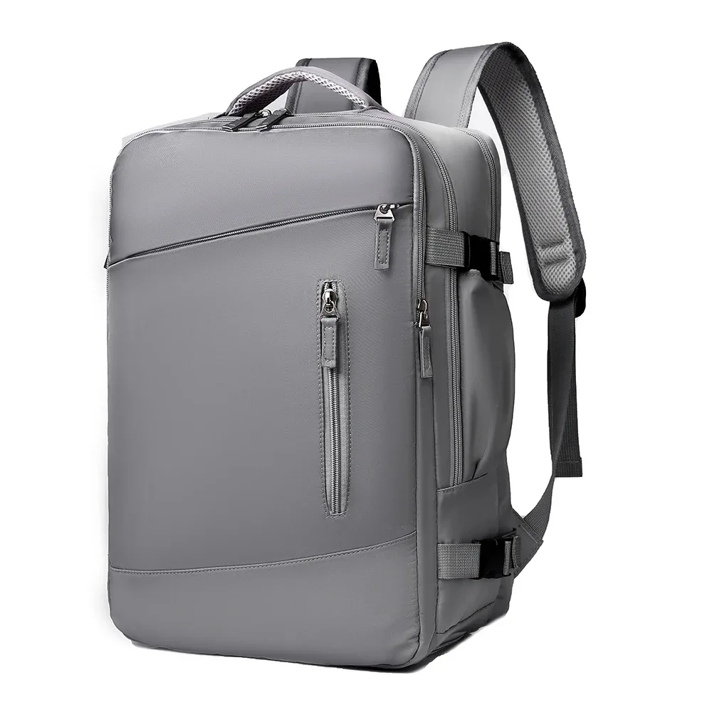 sac à dos de voyage oxford de grande capacité, sac à dos de loisirs simple pour hommes et femmes, compartiment à chaussures indépendant, interface usb