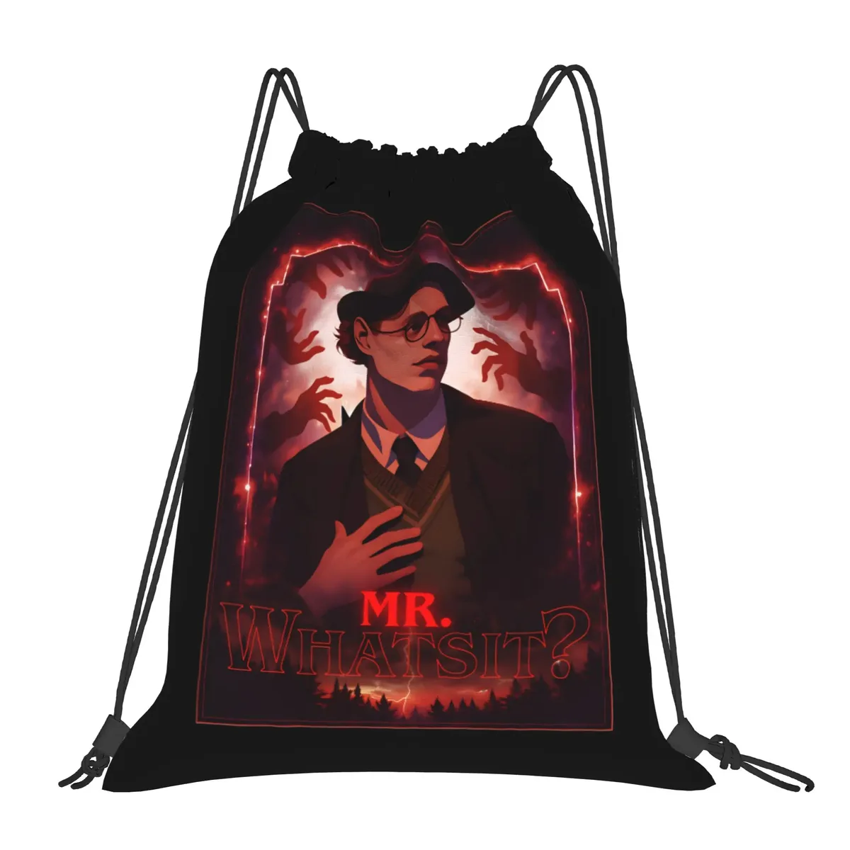 sac à dos avec cordon de serrage, série télévisée américaine, eddie munson the demogorgon, léger, pour l'école et la gym