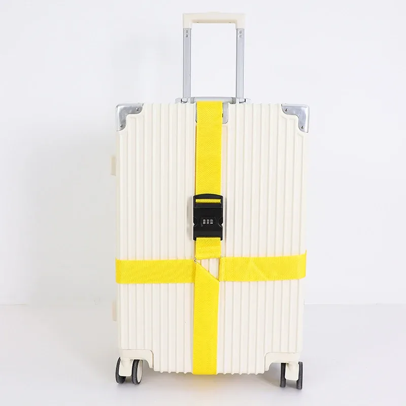 cipher lock sangles de bagage réglable valise de voyage boucle sangle ceinture de bagage accessoires de voyage valise emballage ceintures de sécurité