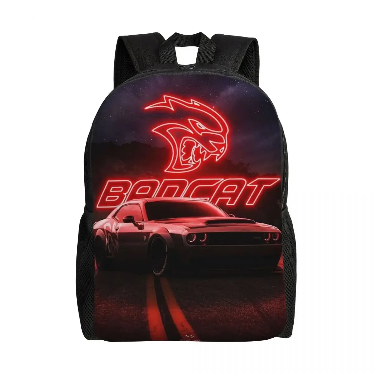sac à dos d'étudiant srt hellcat demon dodge challenger, sac d'école, sac à dos de randonnée, sac de voyage, sac à bandoulière pour hommes et femmes