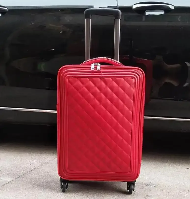 valise à roulettes carrylove en cuir pour femme, 20, 24 et 28 pouces, bagage cabine