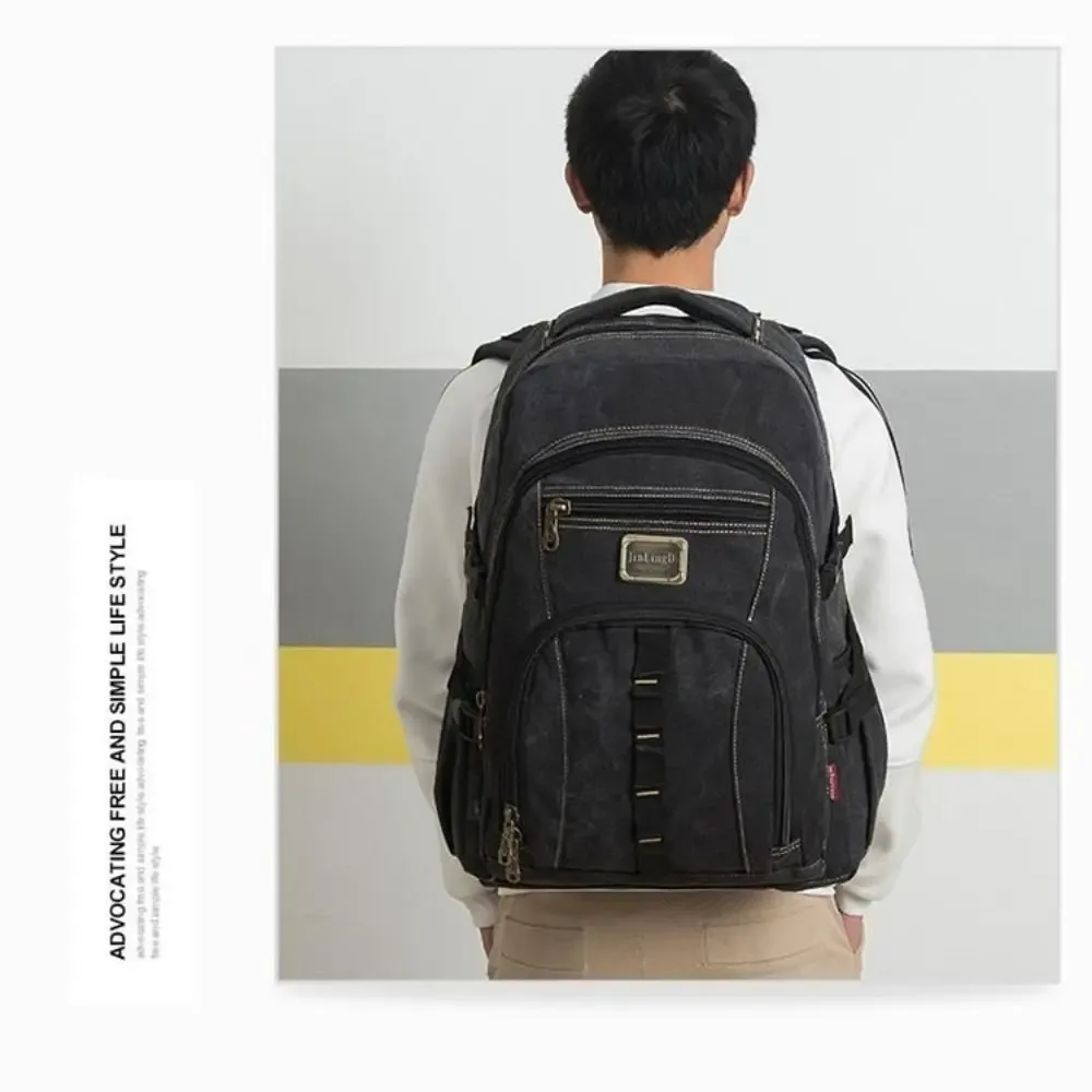sac à dos de voyage de haute qualité, grande capacité, 50l, sac d'école épaissi, résistant à l'usure, sac à bandoulière pour hommes, extérieur
