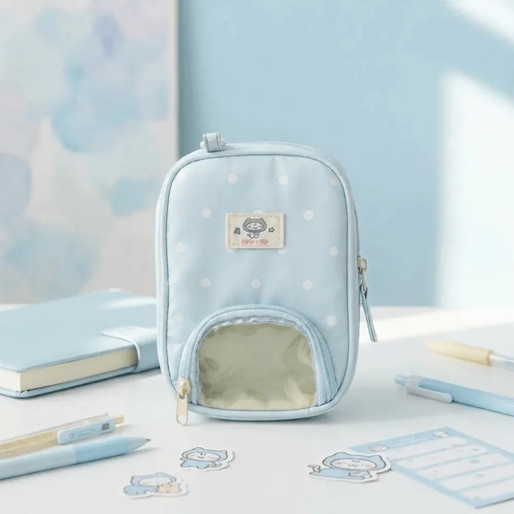 porte-passeport de style coréen, motif fraise, sac de rangement pour billets en forme de piano, multi-compartiments, à pois, portefeuille de voyage compact pour femme