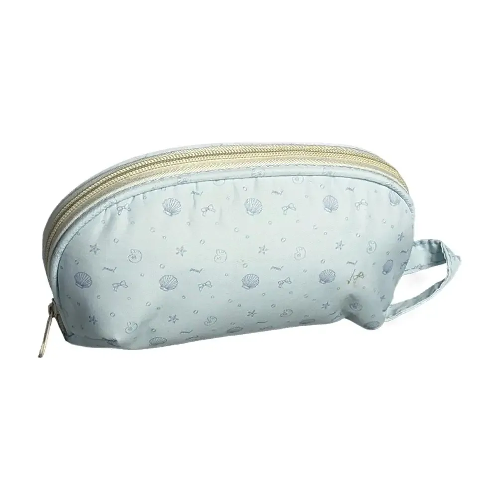 trousse à crayons en forme de coquille, sac de maquillage de grande capacité, sac de rangement multifonctionnel, pochette de rangement de voyage à fermeture éclair pour papeterie