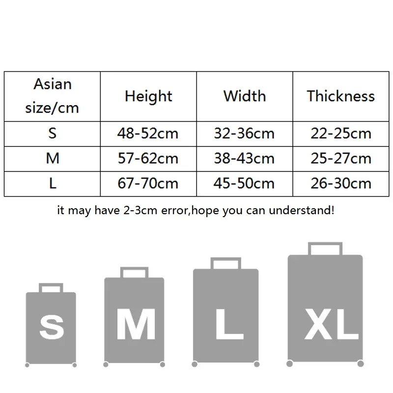 housse de protection pour bagages, couleur unie, adaptée aux valises de 18 à 28 pouces