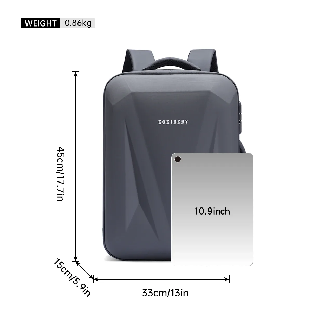sac à dos pour homme avec protection par mot de passe, sac à dos de jeu à coque rigide, sac pour ordinateur portable de grande capacité, sac à dos haut de gamme pour les voyages d'affaires
