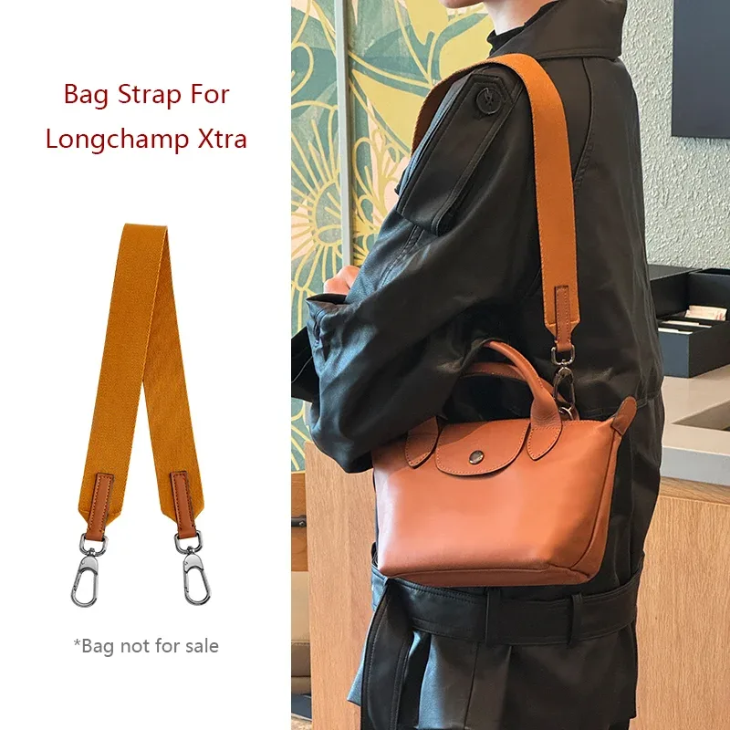 sangle d'épaule pour sac longchamp xtra, large sangle de sac en toile durable, ceinture de sac à bandoulière à la mode, accessoires de remplacement