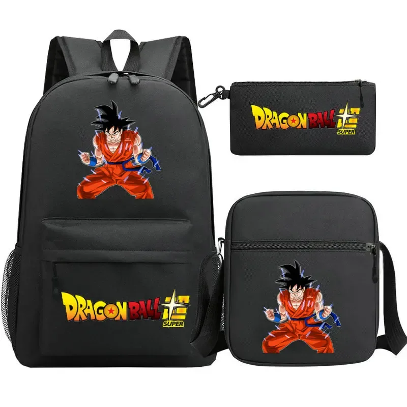 ensemble de sacs à dos dragon ball avec sac à déjeuner et trousse à crayons, sacs à dos pour garçons, sacs à dos légers pour ordinateur portable, sacs de voyage