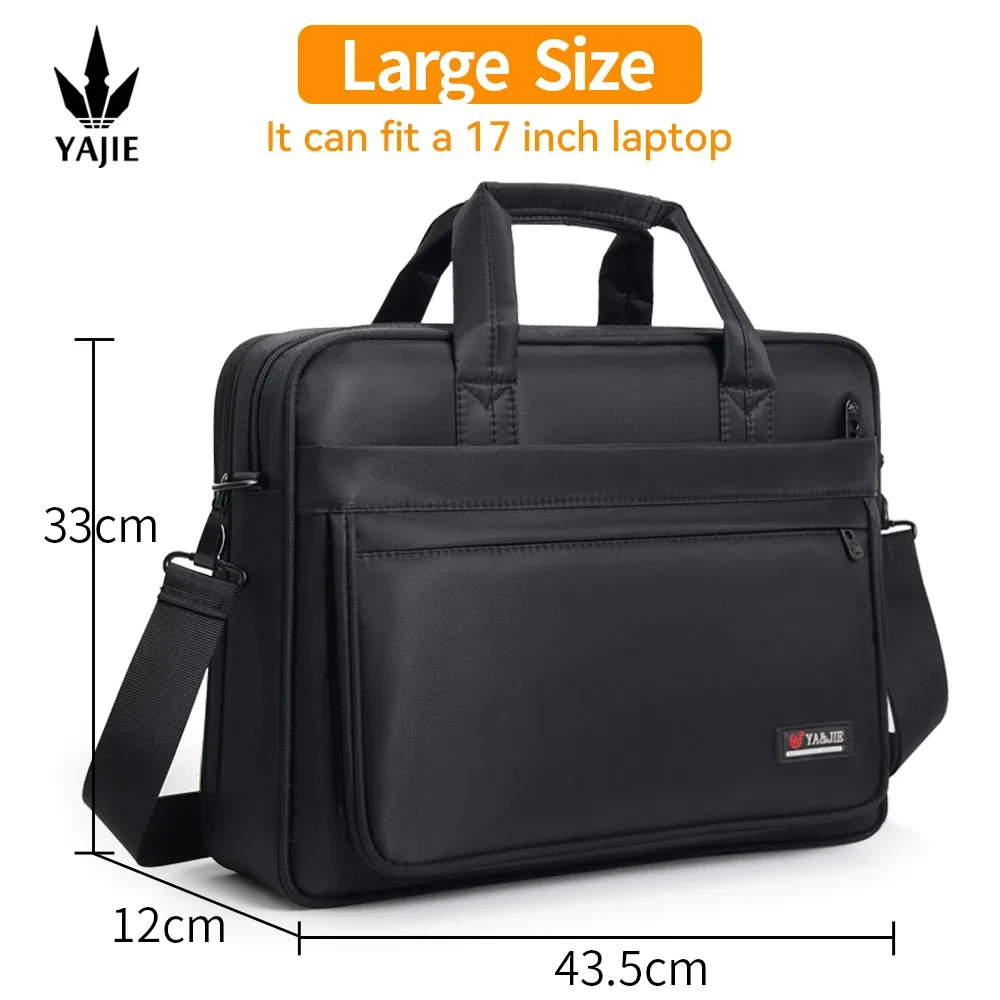 grand sac fourre-tout en toile pour ordinateur portable pour homme, étuis à bombes, sac d'ordinateur, travail, entreprise initiée, bureau, 15.6 ", 17", 14"