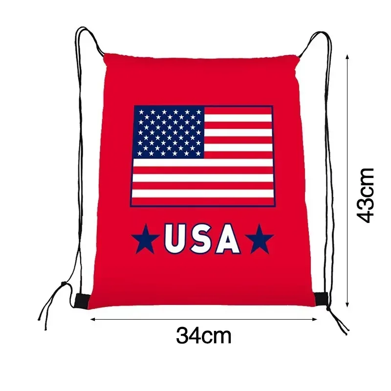 nouveau sac à cordon 2026 pour les fans de football |   sac à dos portable imperméable avec motif imprimé - sac de sport d'extérieur