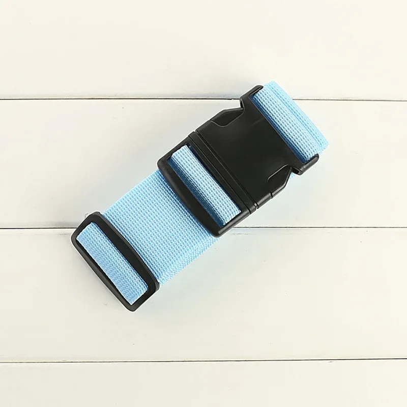 sangles de bagages de forme droite pour valise, ceinture de bagage en polyester avec boucle à dégagement réglable, accessoire de voyage