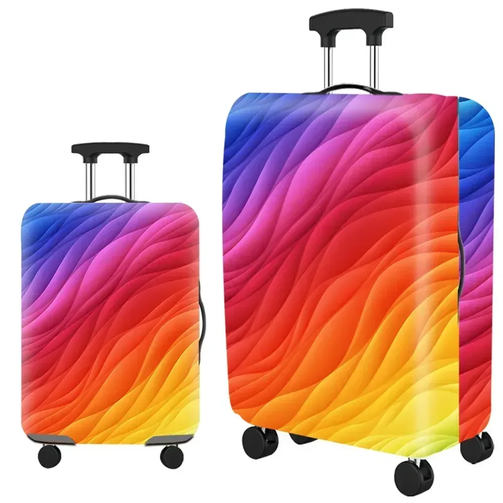 optics elastic world juste de protection pour bagages, fermeture éclair trempée, housses de valise pour sac de 18 à 32 pouces, housse de chariot, accessoires de voyage