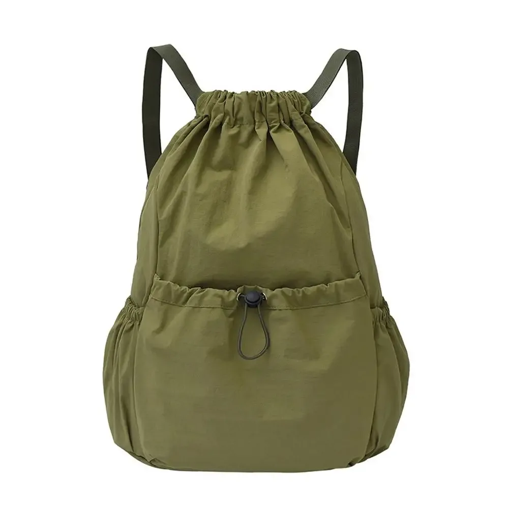 sac à dos léger à cordon de serrage, décontracté, unisexe, pour l'école, le sport, les voyages, grande capacité, imperméable