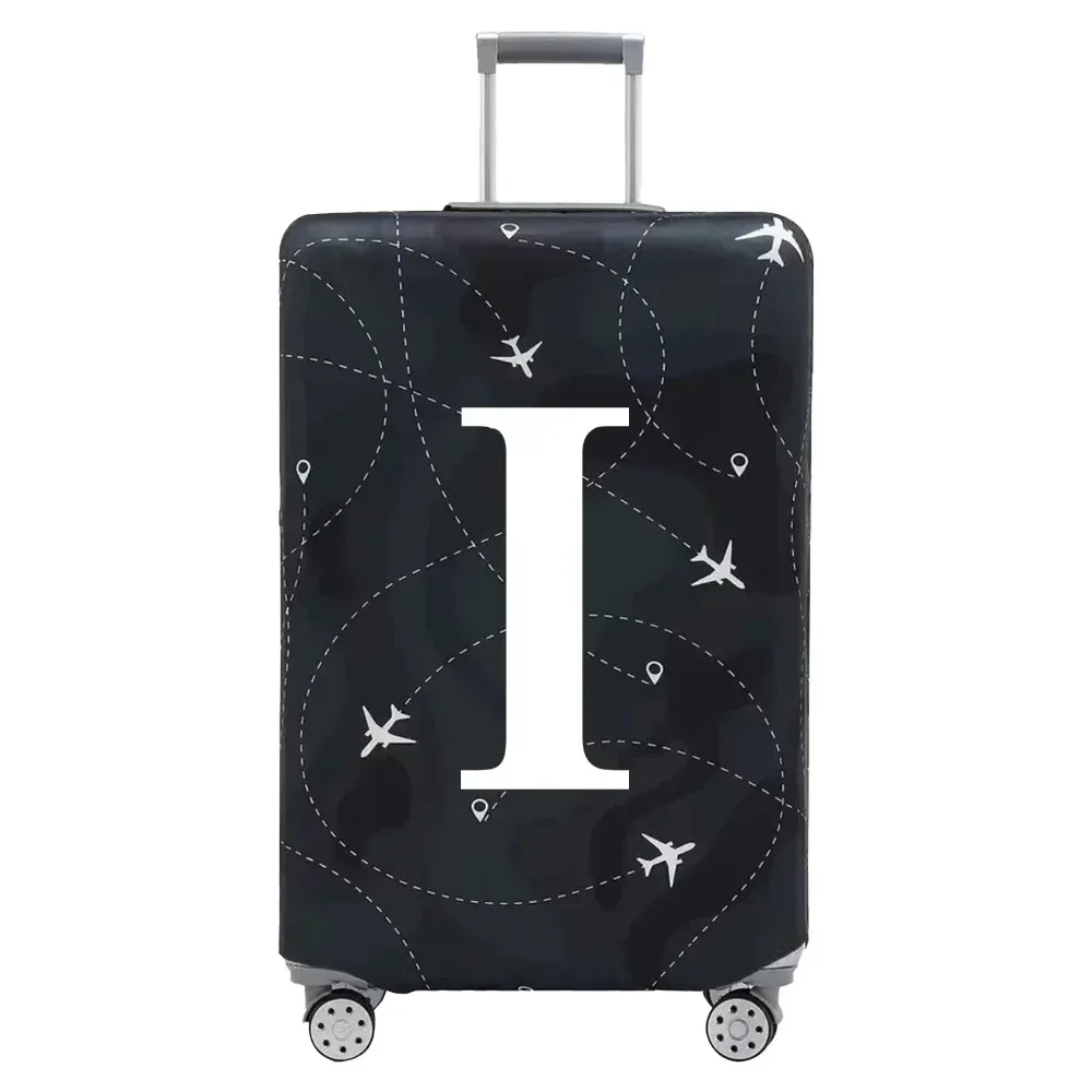juste de protection en tissu pour bagages, housse anti-poussière anti-rayures, valise trempée pour sac de 18 à 32 pouces, lettre blanche, accessoires de voyage