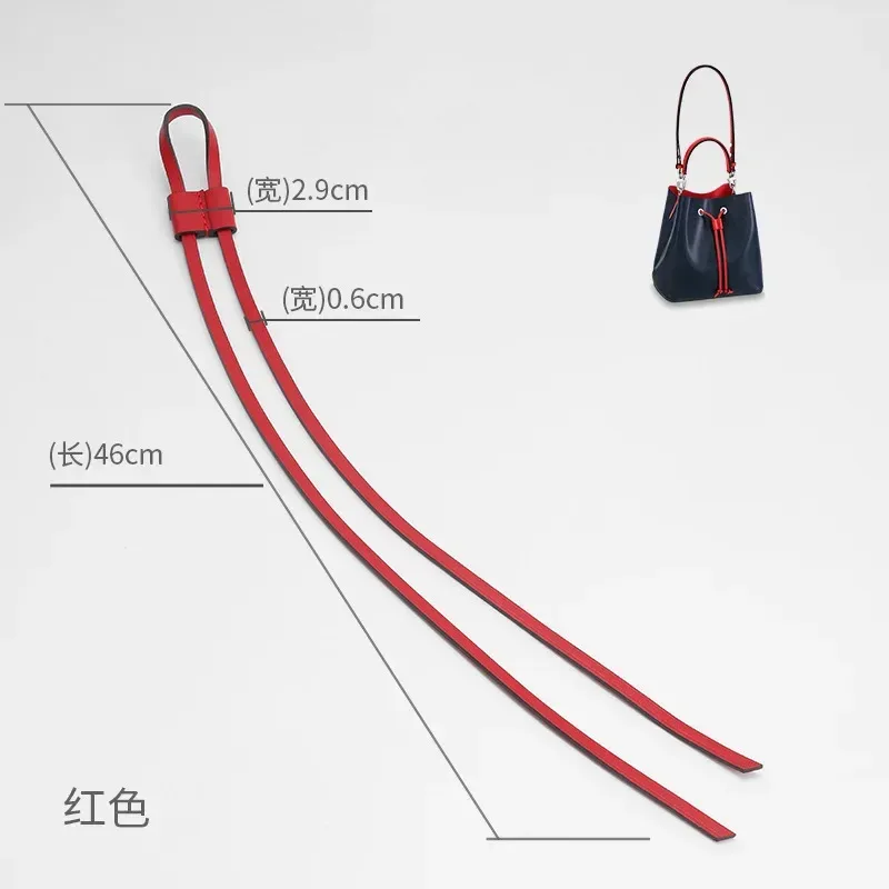 cuir véritable fait à la main en cuir vachetta chaîne toboggan/gardien coulissant pour lv neo nm/bb sacs seau sacs à dos