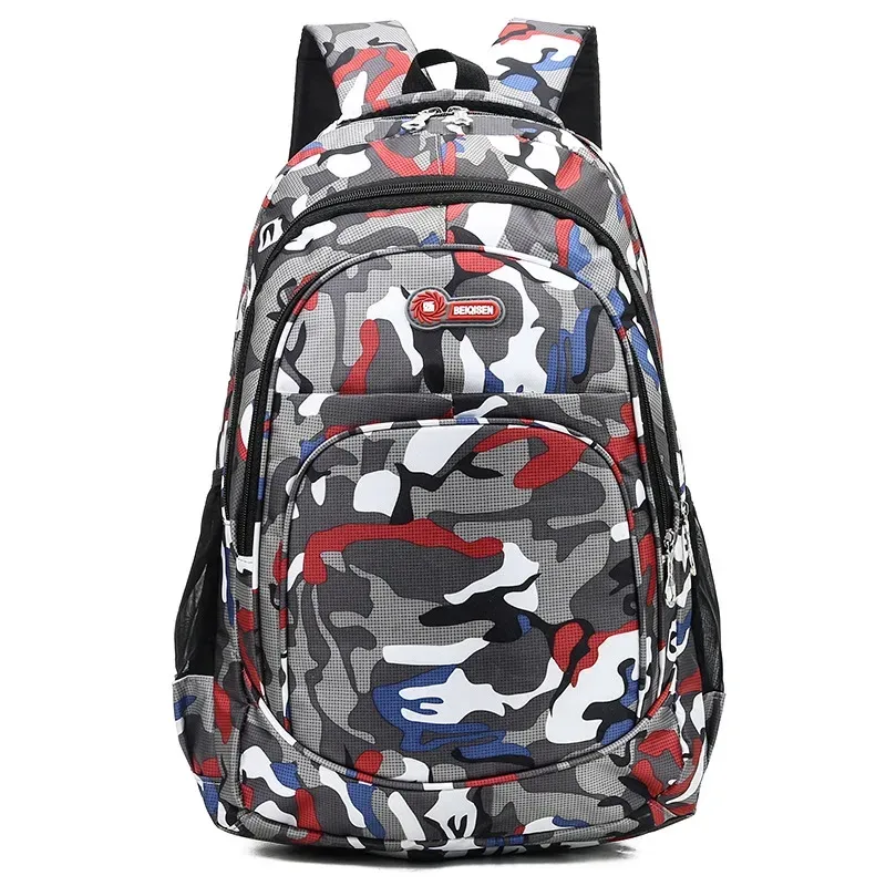 Sac à dos scolaire Camouflage hommes sacs à dos voyage enfants cartable pour Cool garçon sacs d'école militaires pour adolescents garçons filles Mochila
