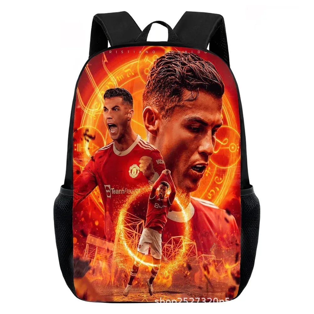 sacs à dos cr7 imprimés pour enfants, sacs d'école décontractés pour adolescents, garçons et filles, sac à dos d'école de 15 pouces, mochilas de voyage pour l'école primaire