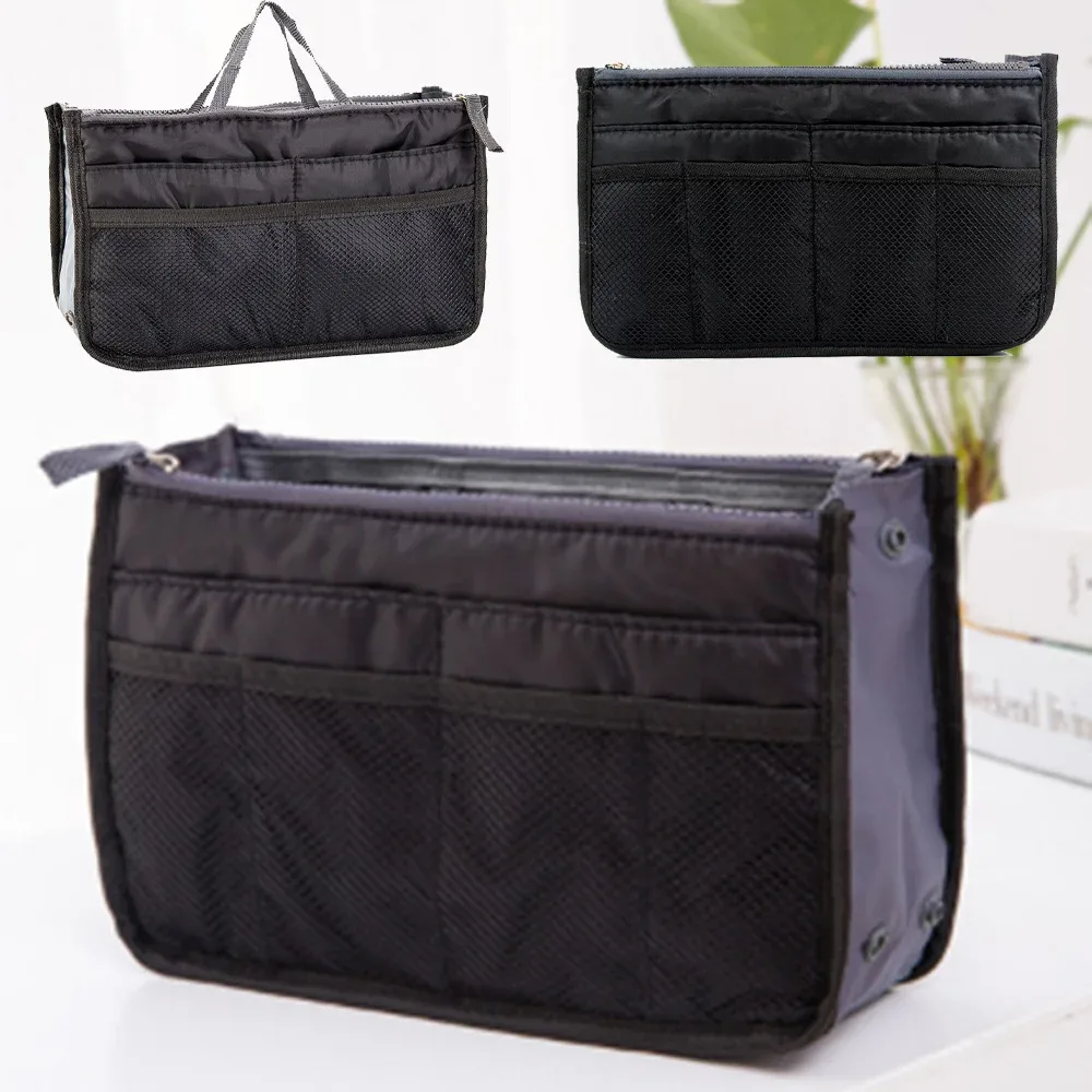 organisateur de sac de rangement pliant sacs à main grand liner maquillage sac de voyage sac à main de mode fourre-tout sac cosmétique salle de bain