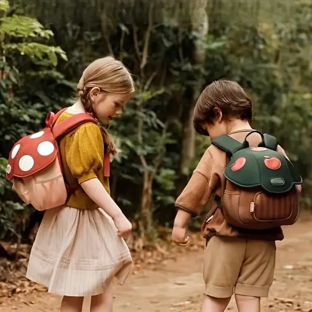 Sac à dos champignon pour enfants en bas âge, Mini sac de voyage mignon, cadeau d'anniversaire préscolaire pour filles et garçons