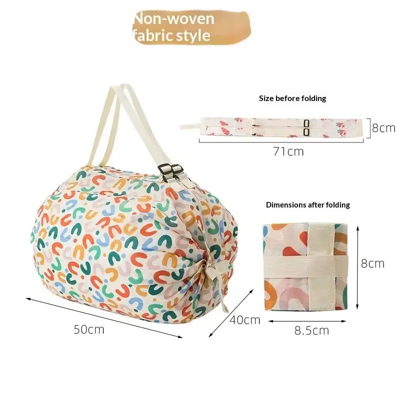 sac de shopping pliable ultra léger, sac de voyage à une épaule, grand sac d'épicerie portable, sac de shopping écologique pour supermarché, portable