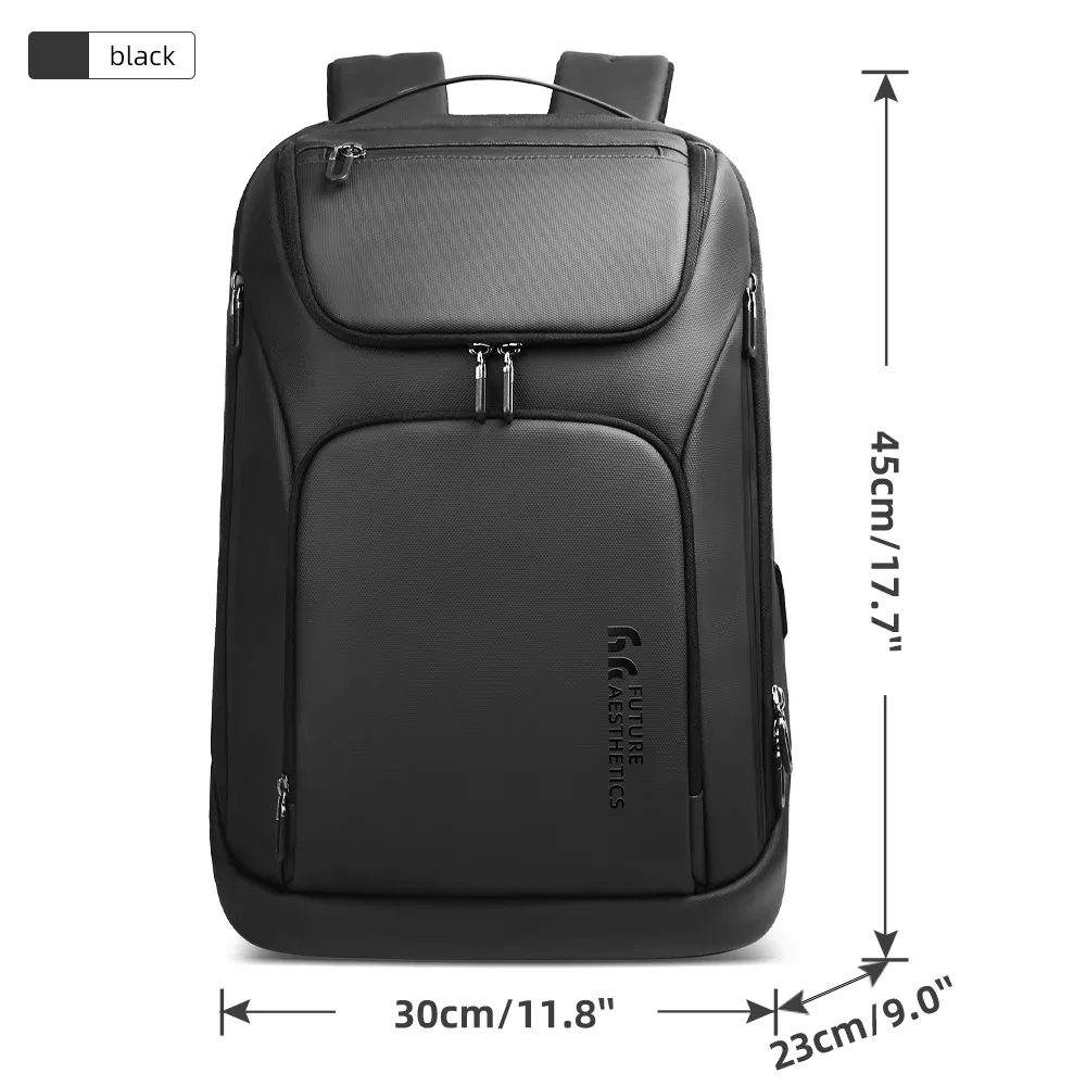 ian-sac à dos d'affaires de voyage pour homme, sac à dos pour ordinateur portable 17 pouces, sac à dos multifonctionnel antivol, sac de jour de week-end, grande capacité