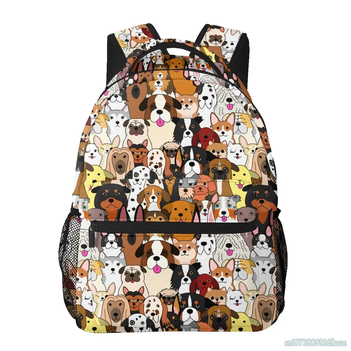 sac à dos de chien de dessin animé mignon, cartable drôle, sacs à dos d'école, sac pour ordinateur portable léger, voyage, randonnée, sac à dos étanche