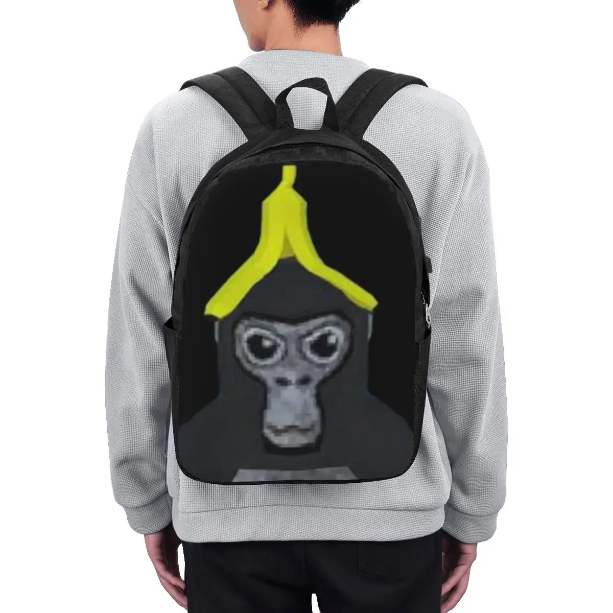 sac à dos gorilla tag monkey avec banane, sac de voyage, sacoche pour ordinateur portable, sac d'école pour ét
