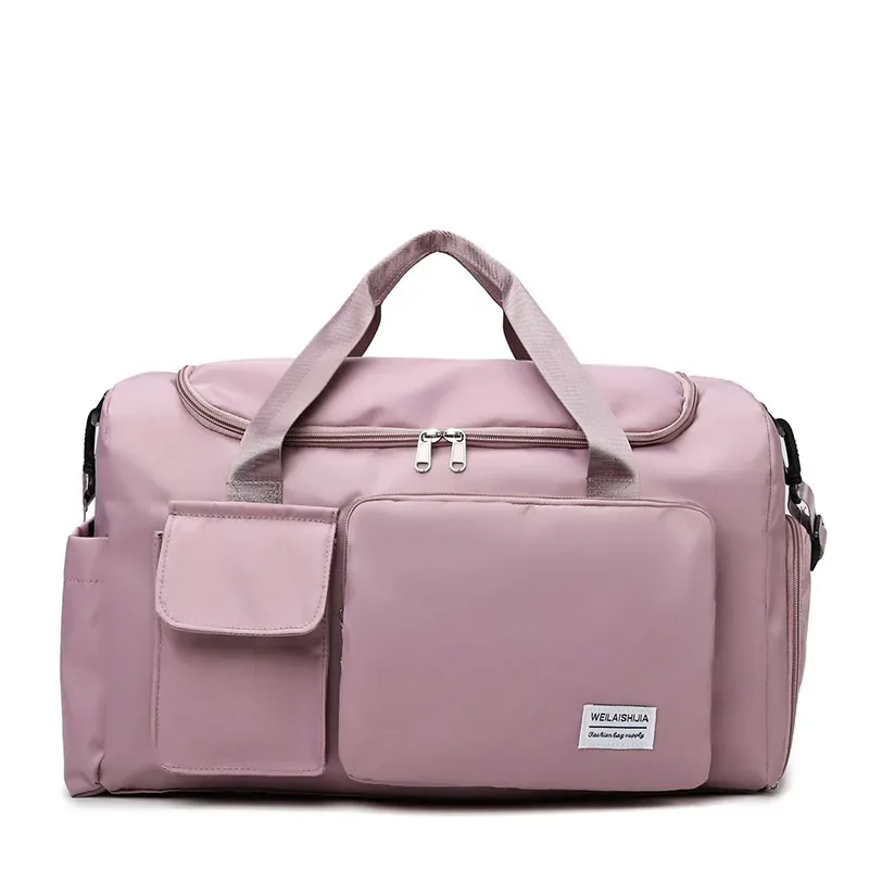 sac de voyage de grande capacité, sac à main portable à fermeture éclair pour le sport, sac de nuit multifonctionnel unisexe pour le 03