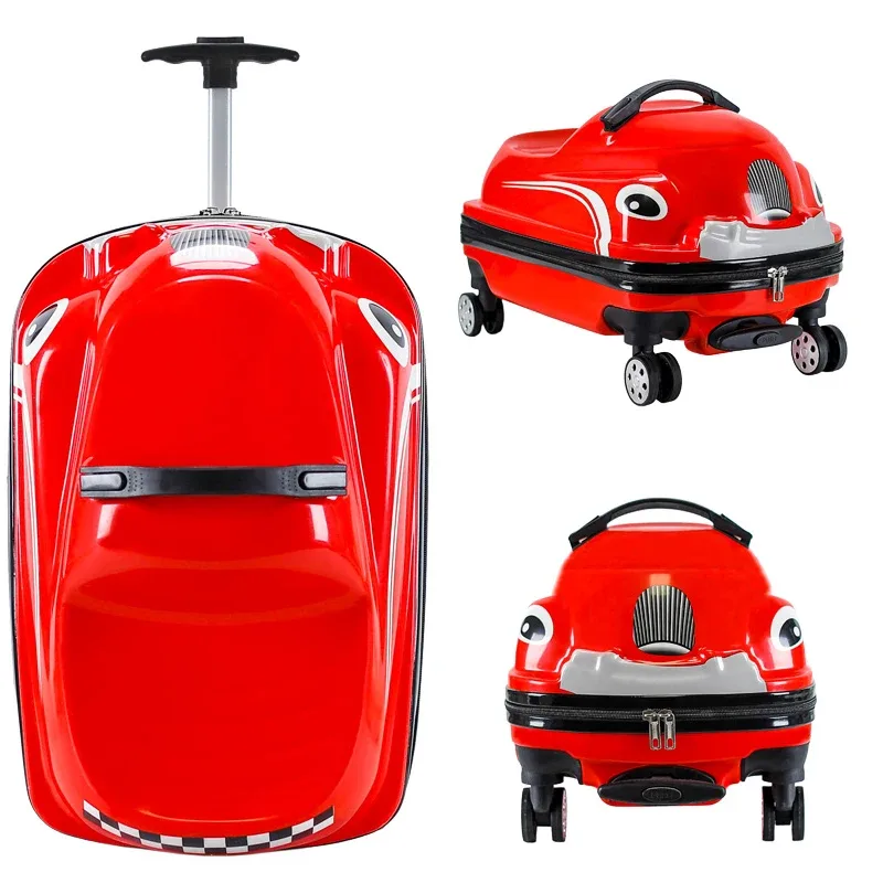 valise à roulettes de voyage pour enfant de 20 pouces avec dessins animés, bagage à main avec roues pivotantes, valise à roulettes pour enfants