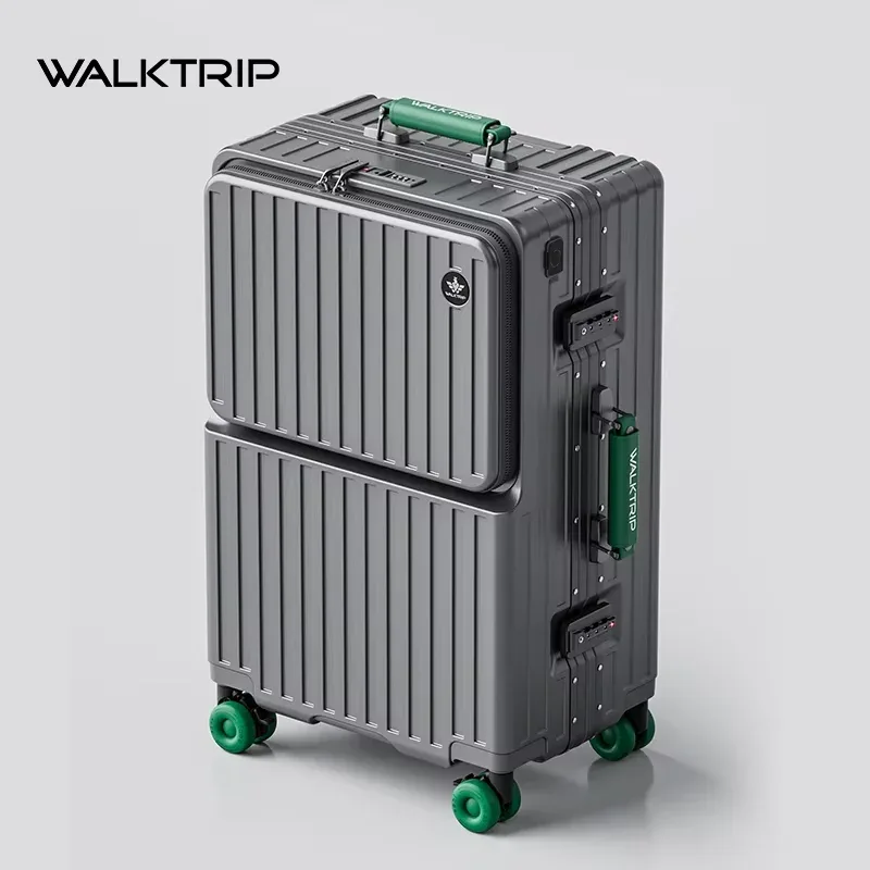 valise à roulettes multifonctionnelle bunnyfly avec compartiment pour ordinateur portable, design à ouverture frontale et roulettes pivotantes