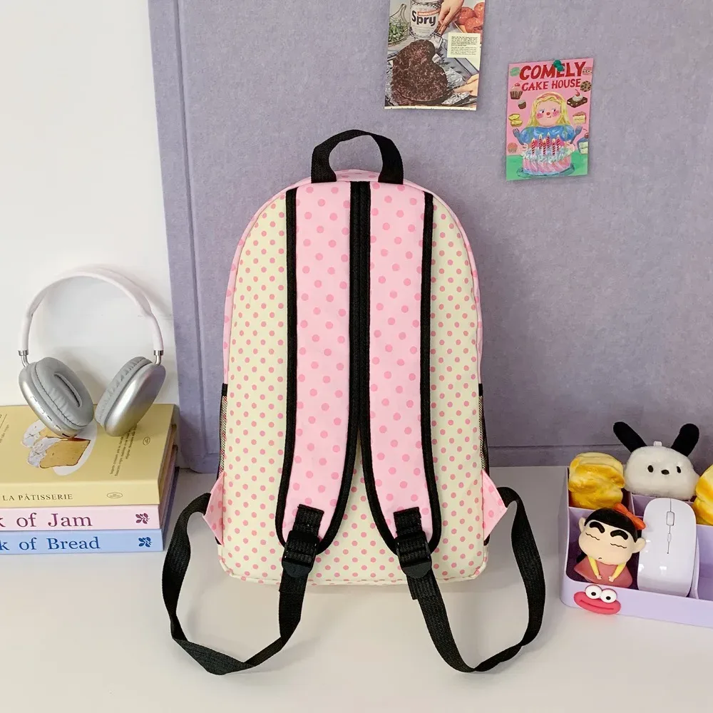 sac à dos ours de dessin animé mignon, grande capacité, en nylon résistant à l'usure, sac d'école pour étudiants, sac à dos décontracté multi-compartiments pour les voyages et les trajets quotidiens