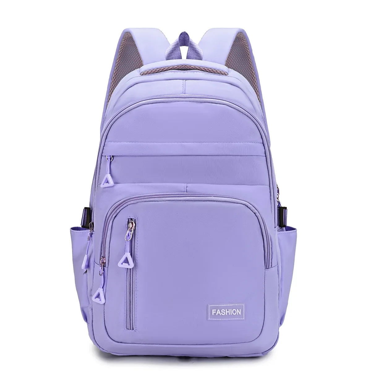 sac à dos léger de couleur unie macaron, grande capacité, pour étudiants, réduit la charge, sacs d'école pour ordinateur, sac à dos pour trajets quotidiens sur le campus