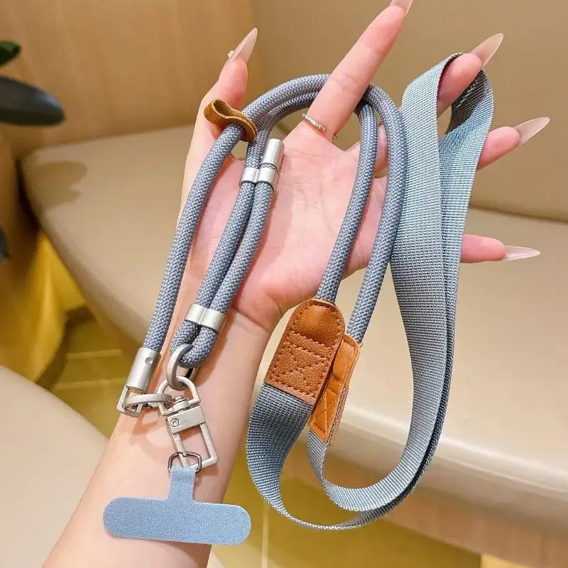 lanière de téléphone réglable à porter en bandoulière, clip détachable, sangle anti-perte pour téléphone portable, sangle de sac à bandoulière pour les voyages en plein air et l'usage quotidien【smq】