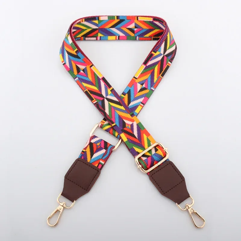 sangle de sac à bandoulière en nylon pour femmes, couleurs colorées, large sangle de remplacement pour sacs, accessoires de messager, longue