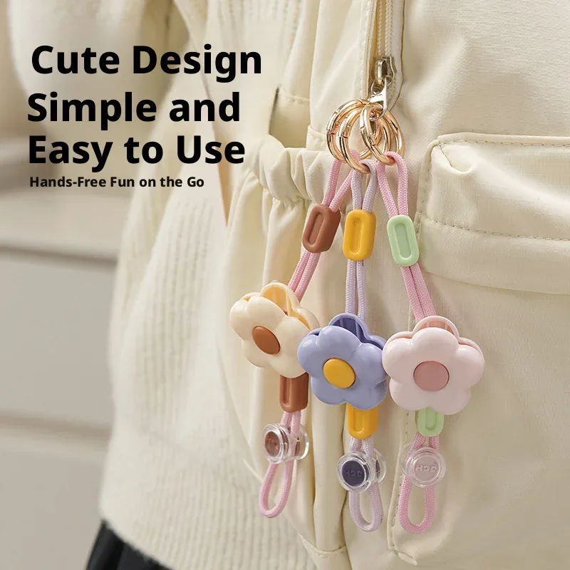 clip de chapeau mignon en forme de fleur pour sac à dos, support de chapeau portable mains libres pour le voyage, accroche-chapeau d'extérieur pour chapeau de soleil, casquette de baseball, foulard