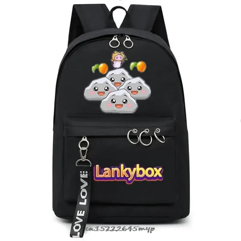 ensemble de sac à dos anime lankybox pour enfants, sacs d'école pour garçons et filles, sac à dos de voyage pour hommes et femmes, sac à dos pour adolescents, cadeau mochila, 3 pièces