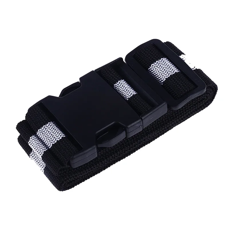 sangle d'emballage en nylon durable pour bagages de voyage, serrure sécurisée pour valise, ceinture, 2m, 1pc