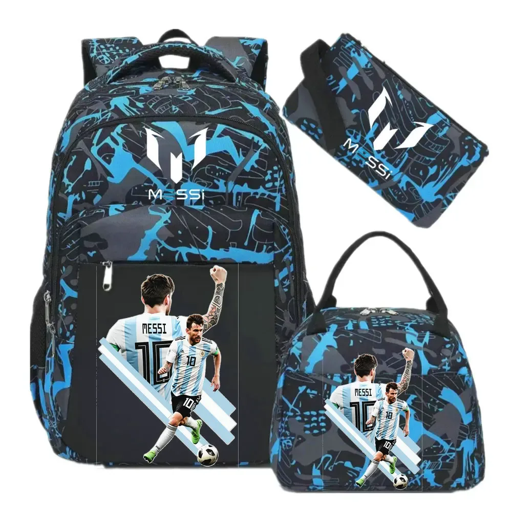 sac à dos imprimé messi, sac à dos de sport, de football, décontracté, pour femmes et hommes, sacs d'école harajuku, sacs d'école pour femmes et hommes, mochilas de voyage