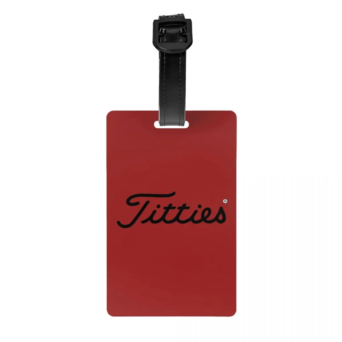 t-titties étiquettes de bagage motif balle de golf, accessoires de valise, porte-étiquette d'identification pour bagages de voyage, nom et adresse