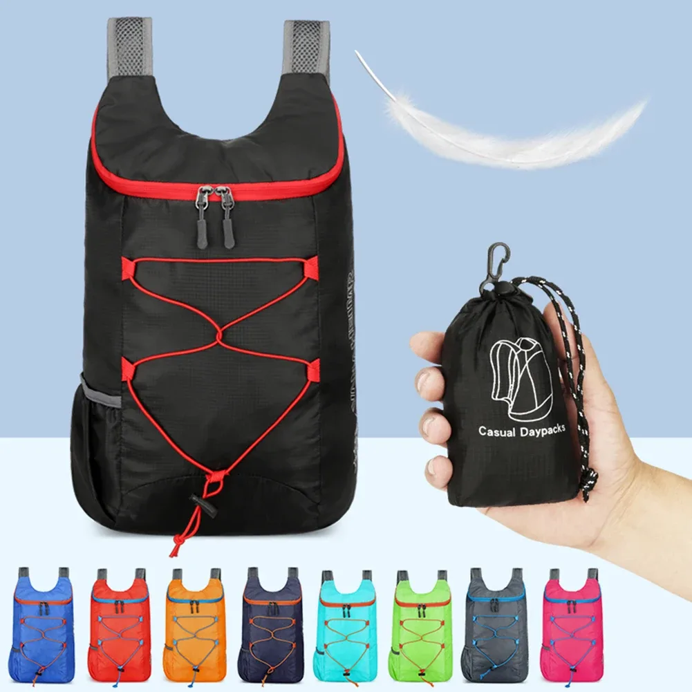 sac à dos portable pliable pour homme et femme, résistant aux éclaboussures, sac d'alpinisme, sac de jour de voyage ultraléger, sac de sport, 10l