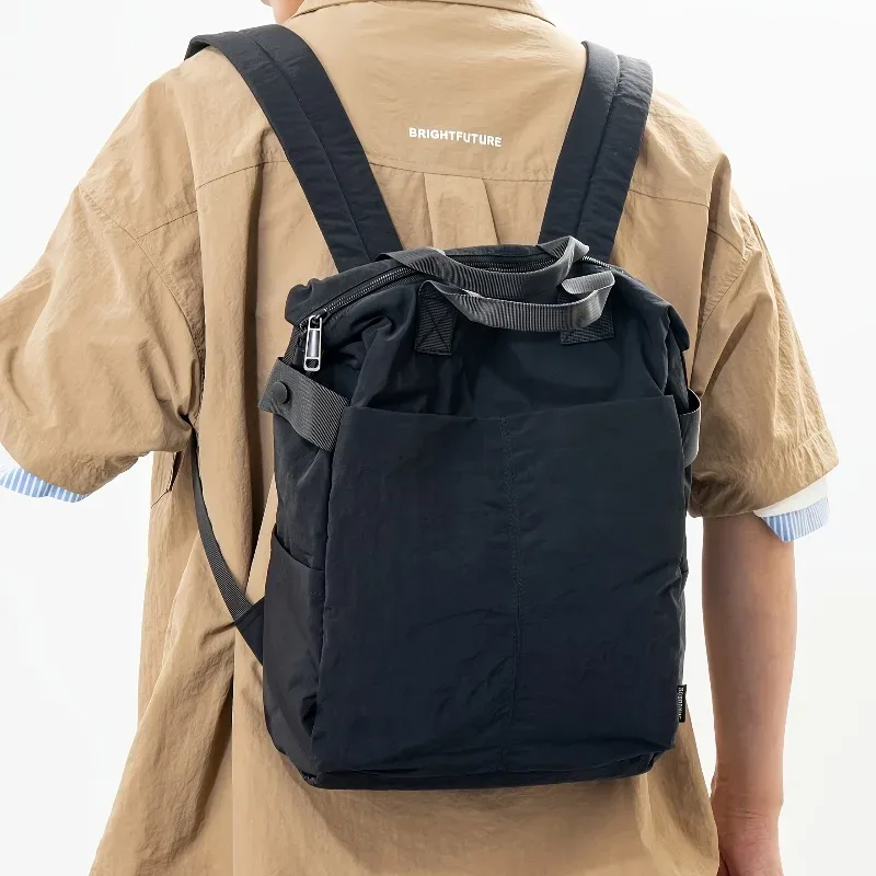 sacs à dos tendance et décontractés pour hommes et femmes, grande capacité et poches multiples, fermeture à glissière, compartiment pour ordinateur