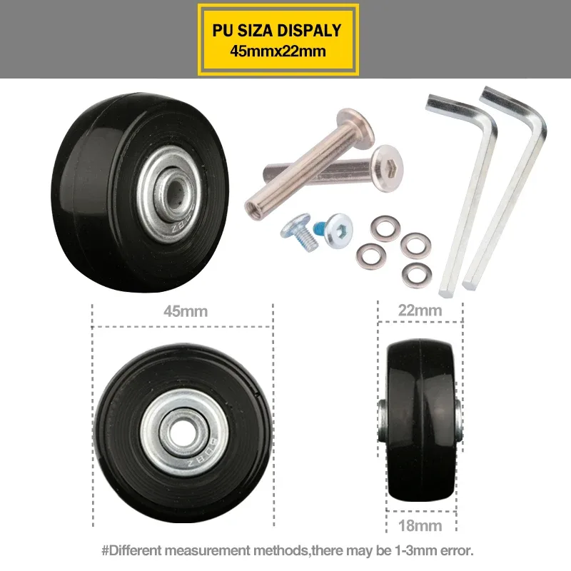 roues de valise 1 paire d'axes de remplacement pour valises roues de rechange de luxe outil de réparation de luxe roulettes