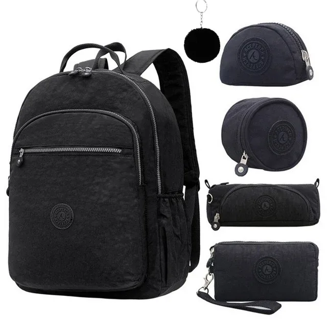 aceperch – sac à dos d'école en nylon pour filles et adolescentes, pour ordinateur portable