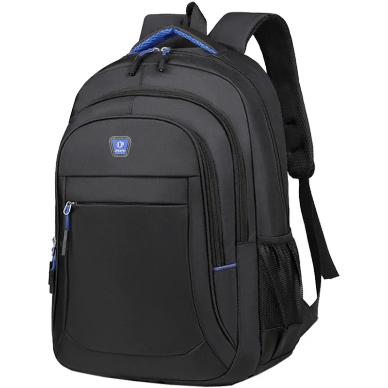 sac à dos pour ordinateur portable résistant aux chocs, en tissu oxford lisse, sac de rangement multi-couches pour les voyages en voiture, le bureau, les sorties décontractées et la ville